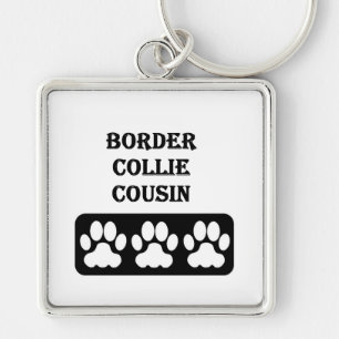 Border Collie Cousin Keychain
