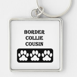 Border Collie Cousin Keychain