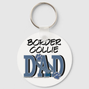 Border Collie DAD Keychain