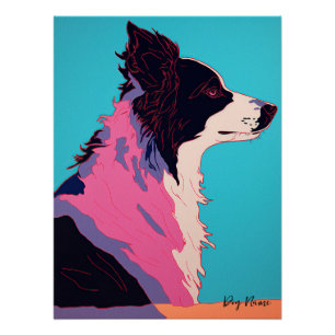 Border Collie Dog 002 - Bruno Pokopen Poster