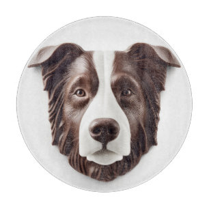 Border Collie Dog 3D Inspired Cutting Board