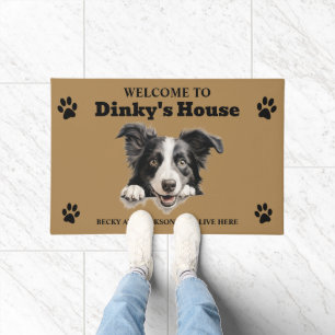 Border Collie Dog Doormat