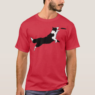 Border Collie  Dog Fetch Frisbee Dog Lover Gift  T-Shirt