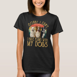 Border Collie Dog For Men Women Vintage Retro T-Shirt