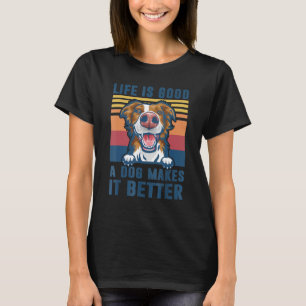 Border Collie Dog  Funny Dog Dad Mom Men Women T-Shirt