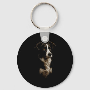 Border Collie Dog Gift For Men Women Dog Mom Dad P Keychain