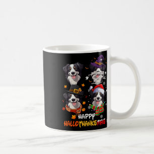 Border Collie Dog Hallothanksmas Halloween Thanksg Coffee Mug