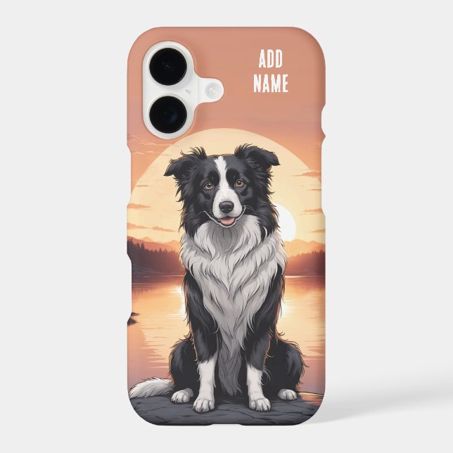 Border Collie Dog iPhone Case (Back)