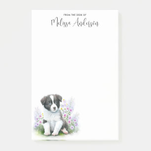 Border Collie Dog Lover Cute Puppy Personalized Post-it Notes