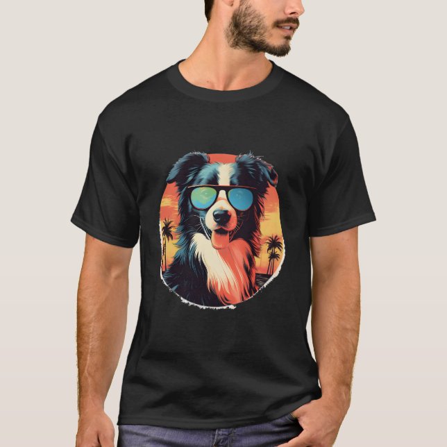 Border Collie Dog Men Women Kids T-Shirt (Front)
