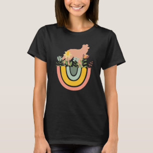 Border Collie Dog  Mom Dad Pet Cute Rainbow Boho P T-Shirt
