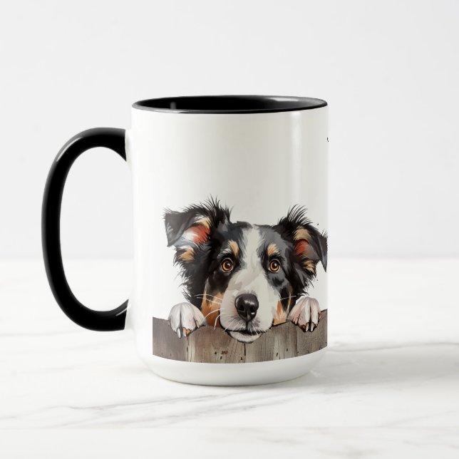 Border Collie Dog Mug (Left)