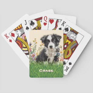 Border Collie Dog Name Playing Cards