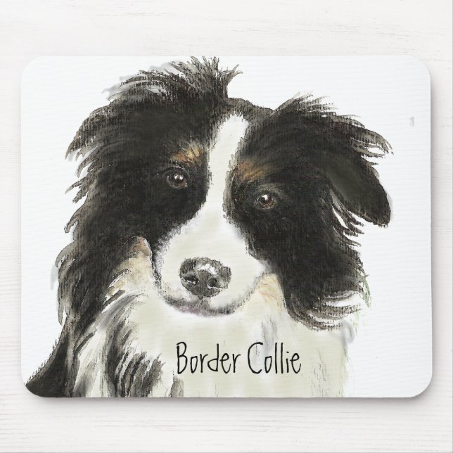 Border Collie Dog o Mouse Pad (Front)