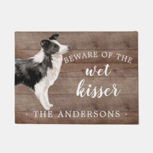 Border Collie Dog Personalized Door Mat