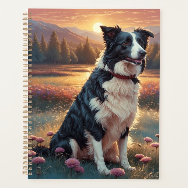 Border Collie Dog Planner (Front)