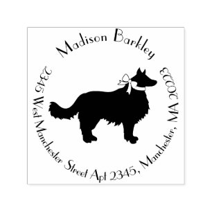 Border Collie Dog Puppy Self-inking Stamp