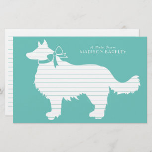 Border Collie Dog Puppy Stationery