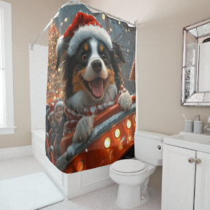 Border Collie Dog Roller Coaster Christmas