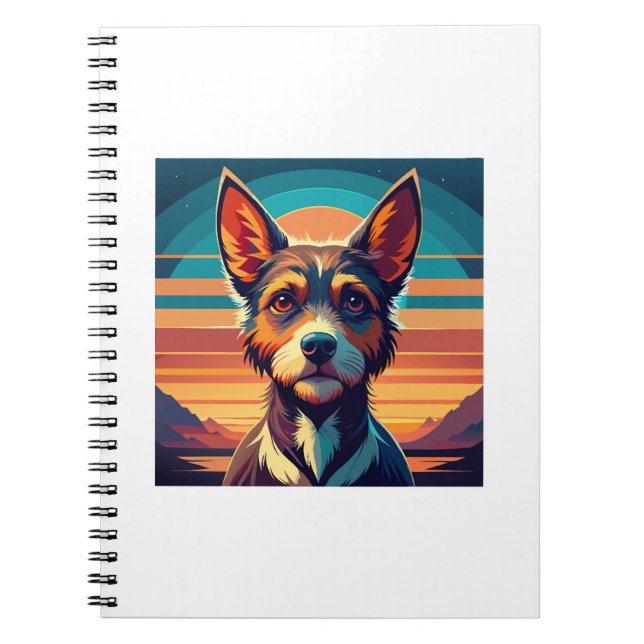 Border Collie Dog Shirt Notebook (Front)