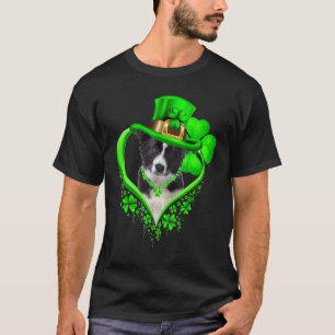 Border Collie Dog St Patricks Day Lover Irish Sham T-Shirt