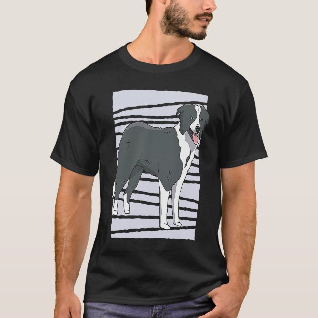 Border Collie dog T-Shirt (Front)