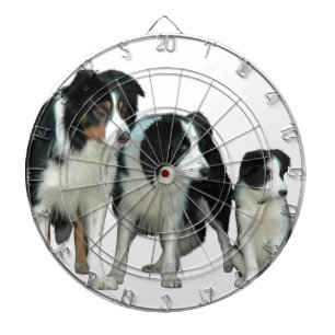 Border Collie Dogs Dartboard