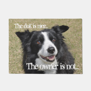 Border collie doormat