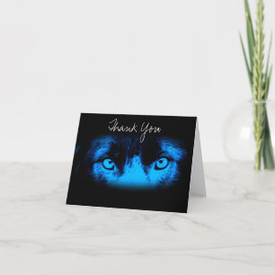 Border Collie Eyes Thank You Card