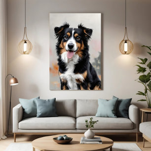 Border Collie Focus of the Fields Poster