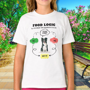 Border Collie Food Logic Personalized T-Shirt