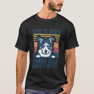 Border Collie Gifts For Women Men Dog Mom Dad Bord T-Shirt