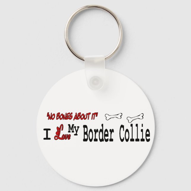 Border Collie Gifts Keychain (Front)