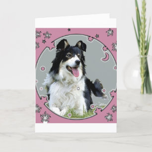 Border collie Greeting Card