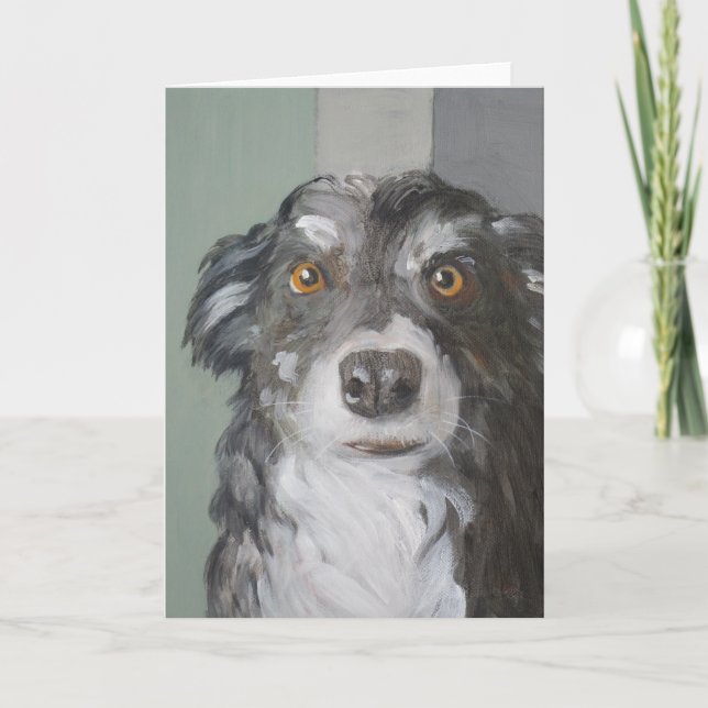 Border Collie Greeting Card (Front)