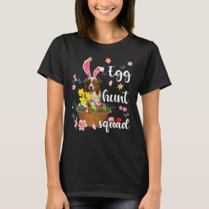 Border Collie Happy Easter Day Easter Colourful Eg T-Shirt