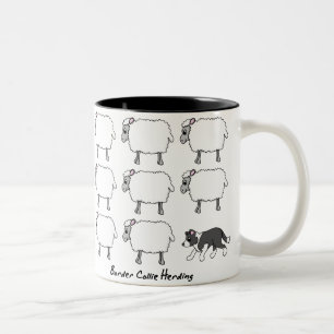 Border Collie Herding Sheep Mug