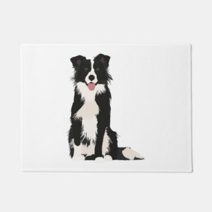 Border Collie Illustration! Doormat