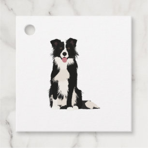 Border Collie Illustration! Favour Tags