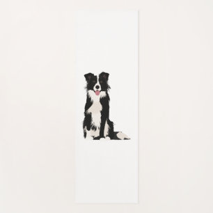 Border Collie Illustration! Yoga Mat