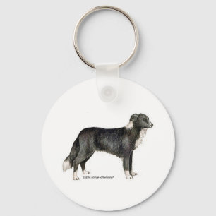 Border Collie Keychain