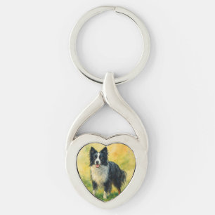 Border Collie Keychain