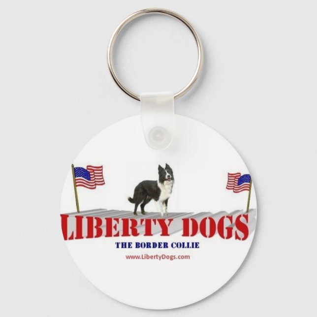 Border Collie Keychain (Front)
