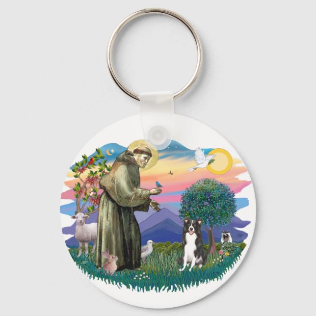 Border Collie Keychain (Front)
