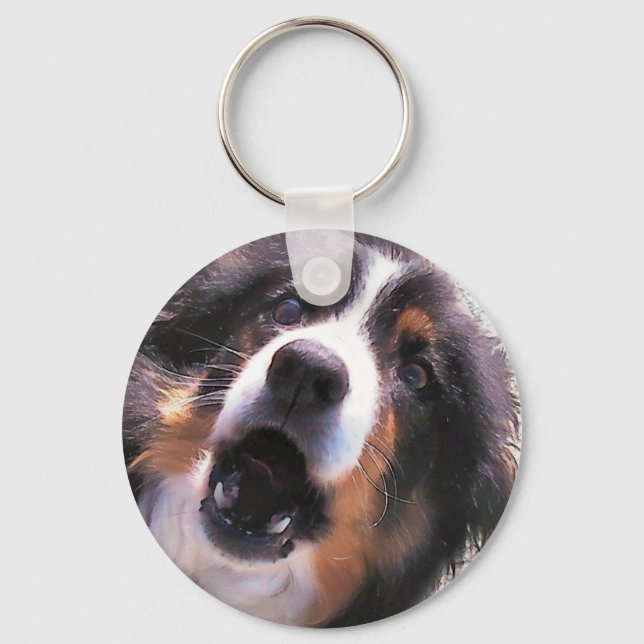 BORDER COLLIE KEYCHAIN (Front)