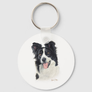 Border Collie Keychain