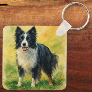 Border Collie Keychain