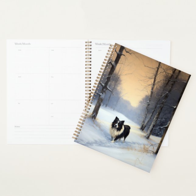 Border Collie Let It Snow Christmas Planner (Display)
