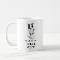 Border Collie Life is better with Custom Dog Name