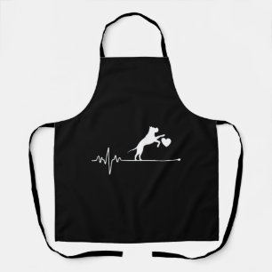Border Collie Lover Mom Gifts Heartbeat Mother's D Apron